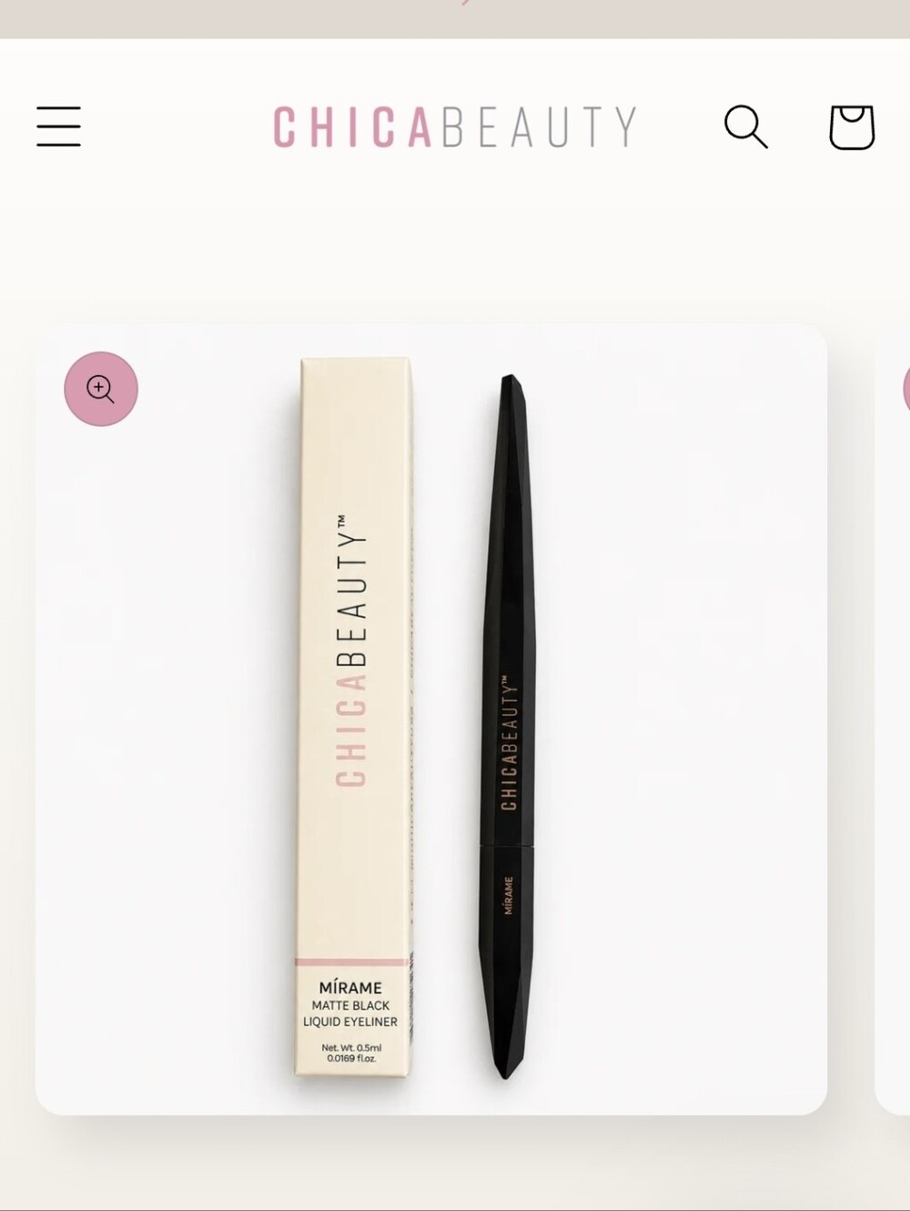 CHICA BEAUTY Mírame Matte Black Liquid Eyeliner